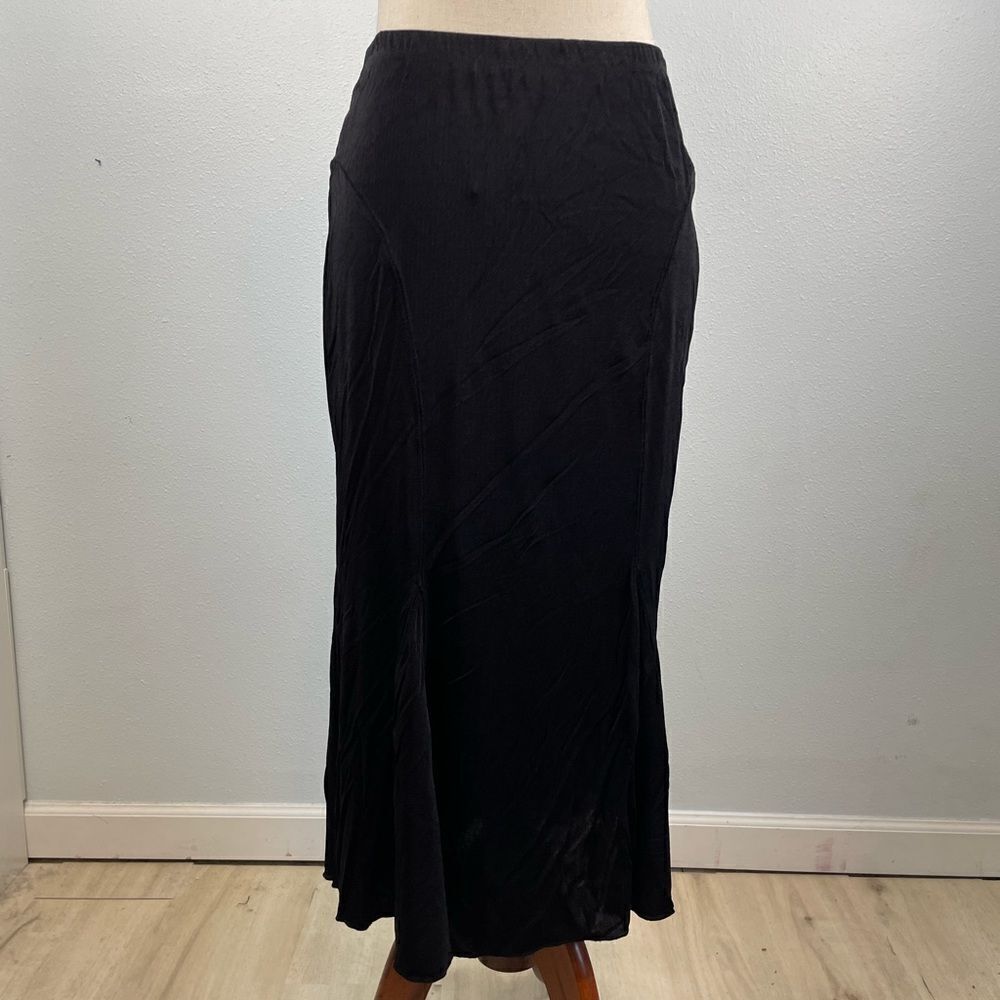 Norton McNaughton Petites Black Midi Skirt Size Petite M